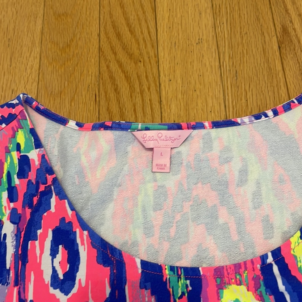 Lilly Pulitzer luxletic bright upf 50 dress size large - Picture 3 of 4